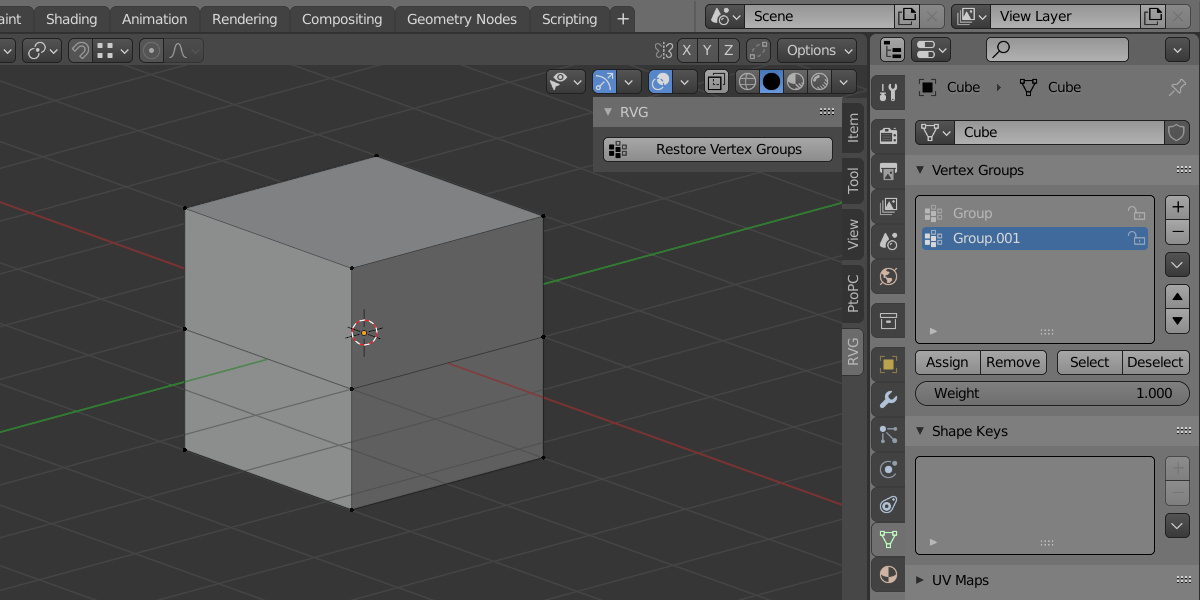 Restore Vertex Groups Released Scripts and Themes Blender Artists