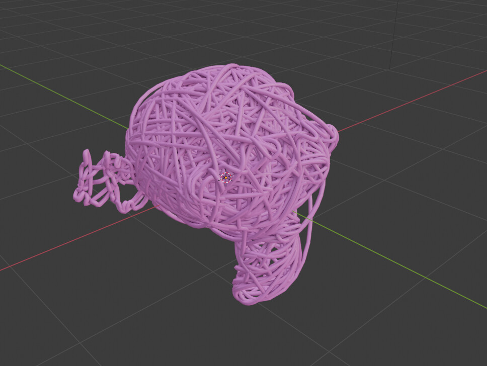 How to fill an object with curve/splines using Geometry Nodes