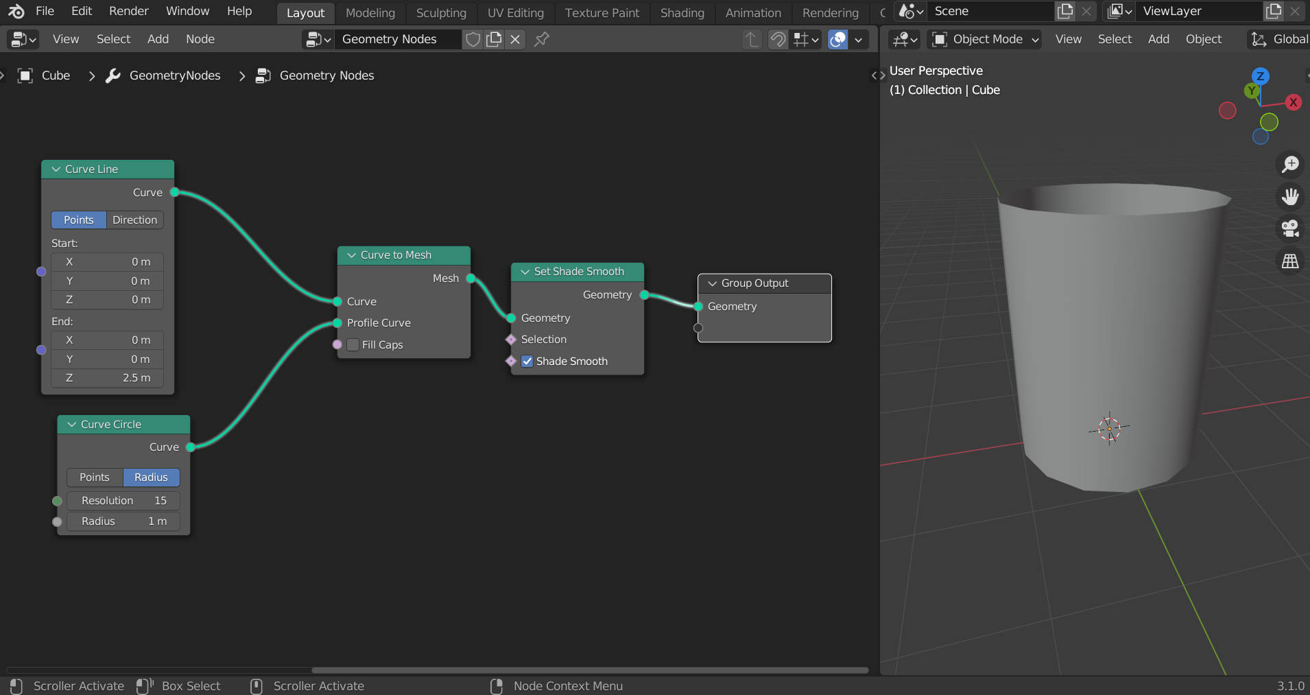 Shade Smooth normals with geo nodes Tutorials, Tips and Tricks