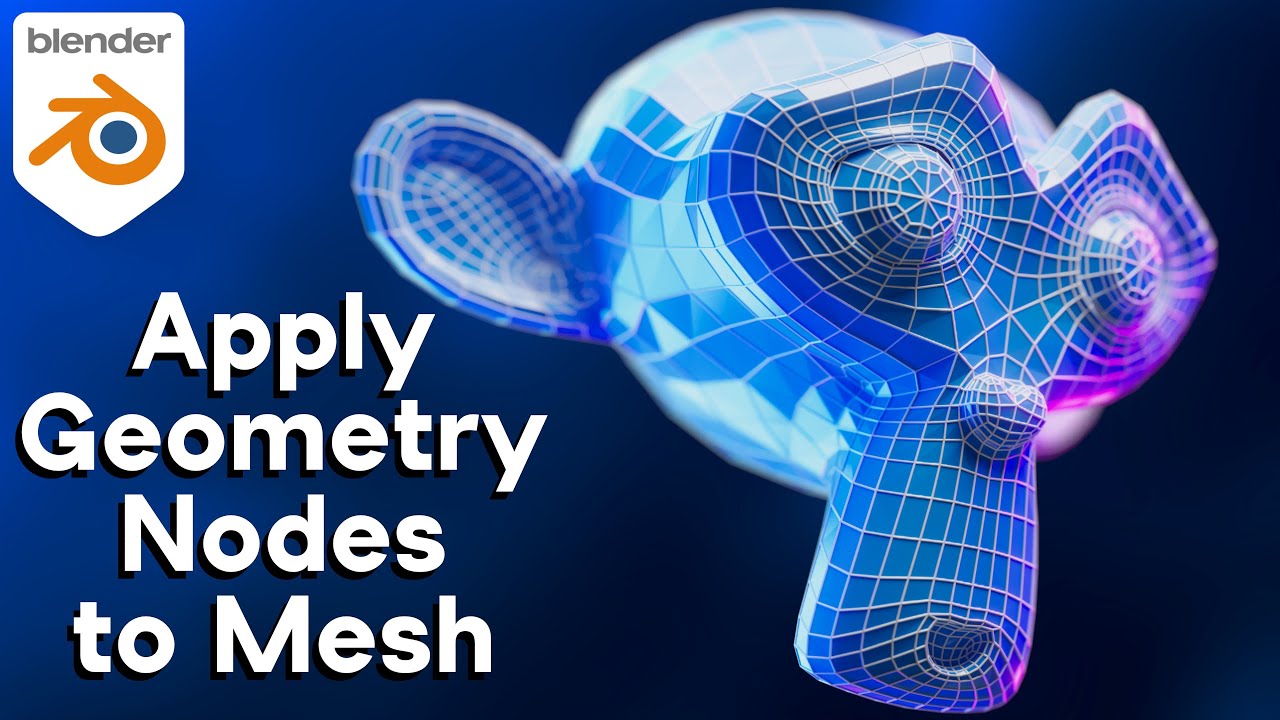 How to Apply Geometry Nodes to Mesh (Blender Tutorial) Tutorials