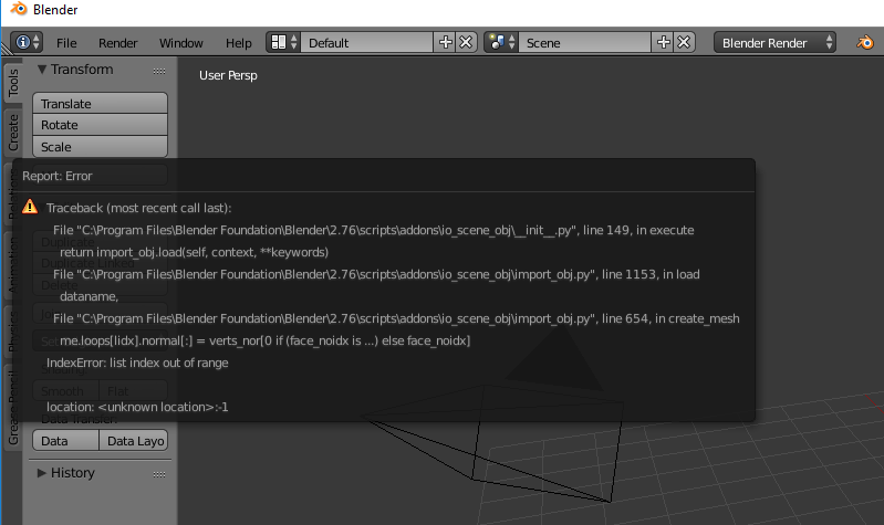 Blender Import Obj File Error Technical Support Blender Artists Community
