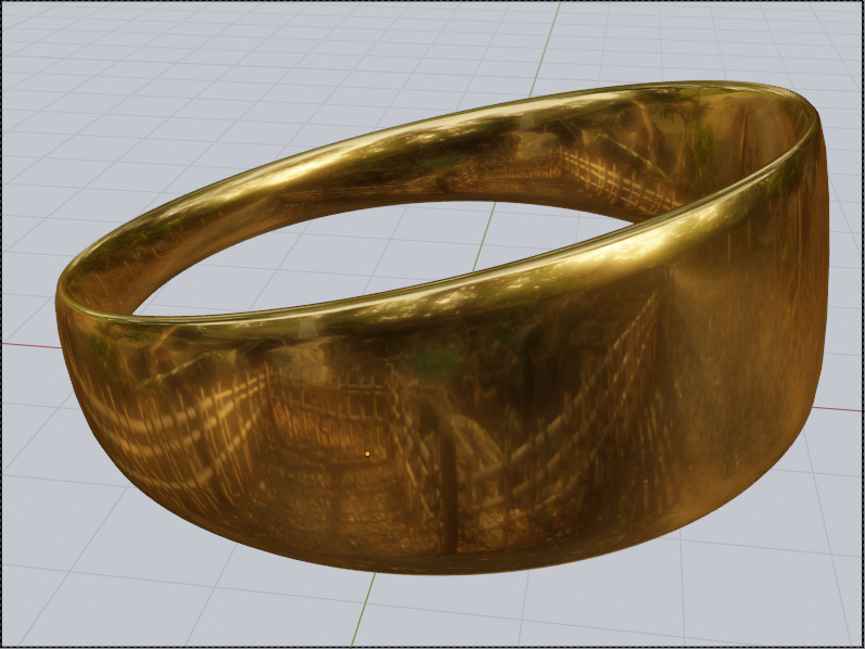 How to render a photorealistic golden ring (Cycles) Lighting and