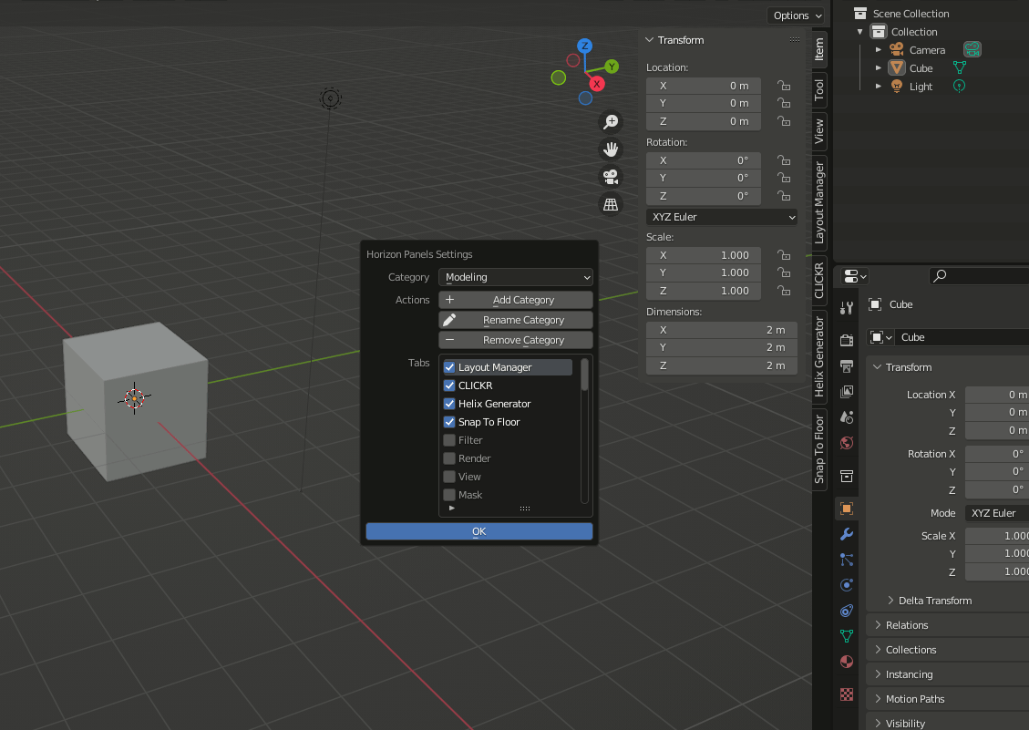 Intuitive way to manage Npanels with Horizon Panels Released Scripts
