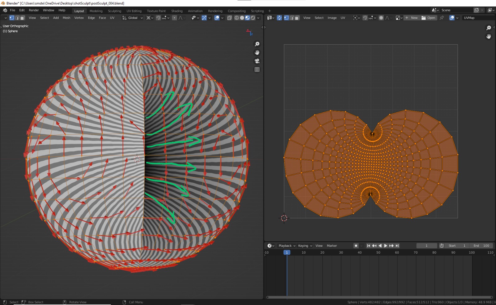 Rotate instances towards UV direction Modeling Blender Artists