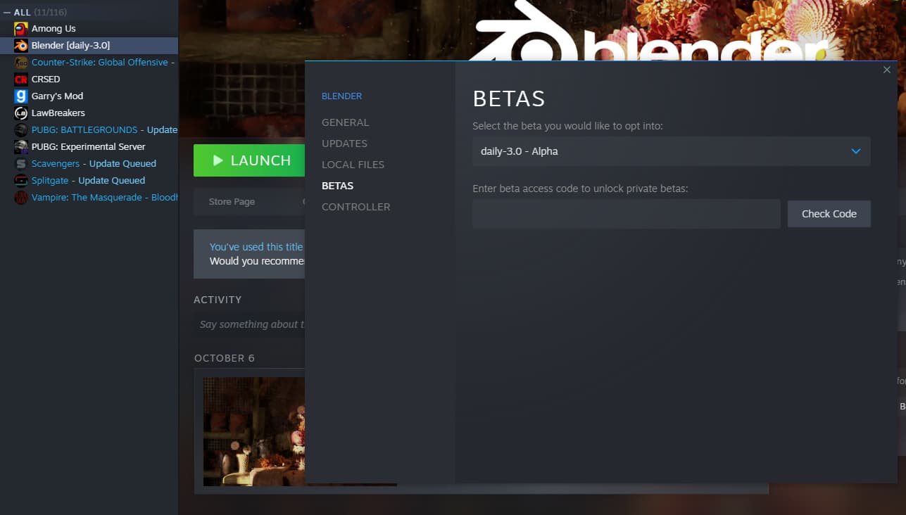 Blender Launcher [Standalone Software Client] 185 by dan2 Released Scripts and Themes