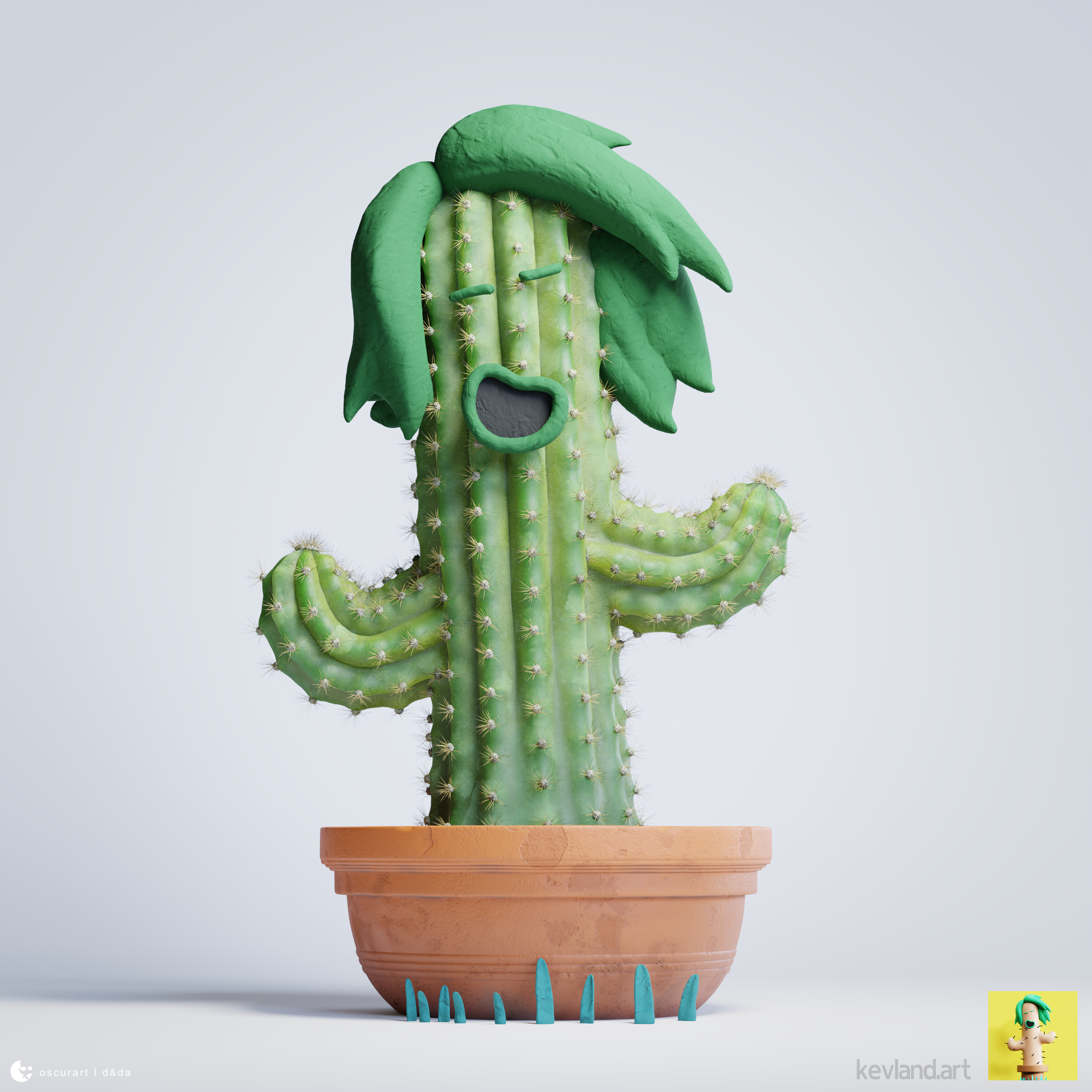 Kev the Cactus Finished Projects Blender Artists Community