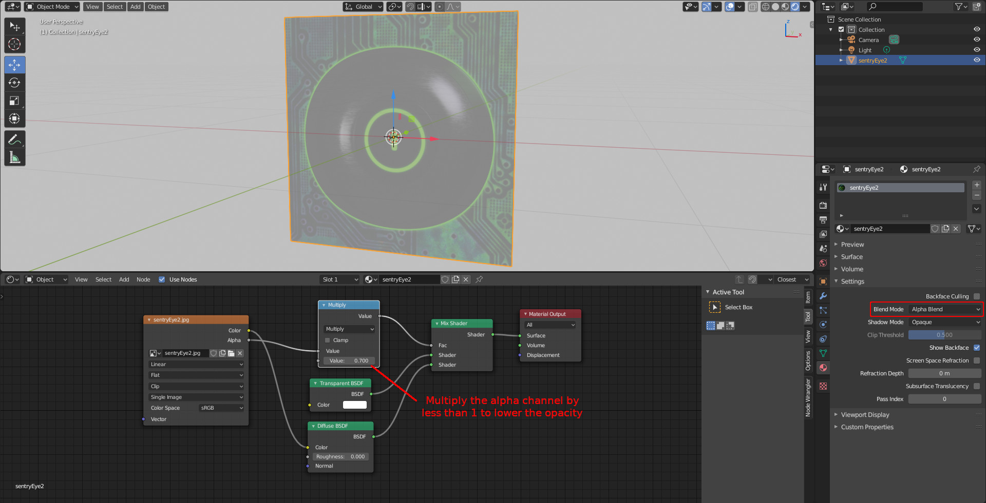 Opacity on image plane Materials and Textures Blender Artists Community