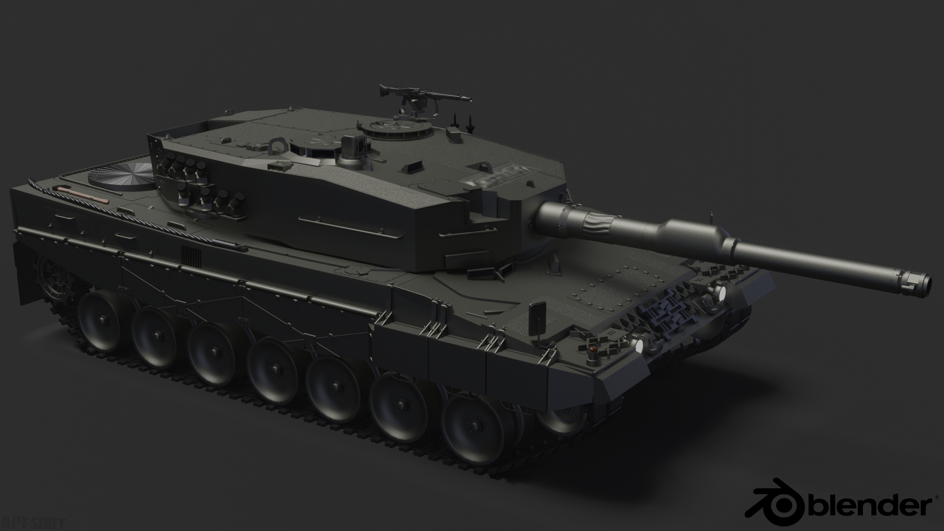 Leopard 2A4 model Finished Projects Blender Artists Community