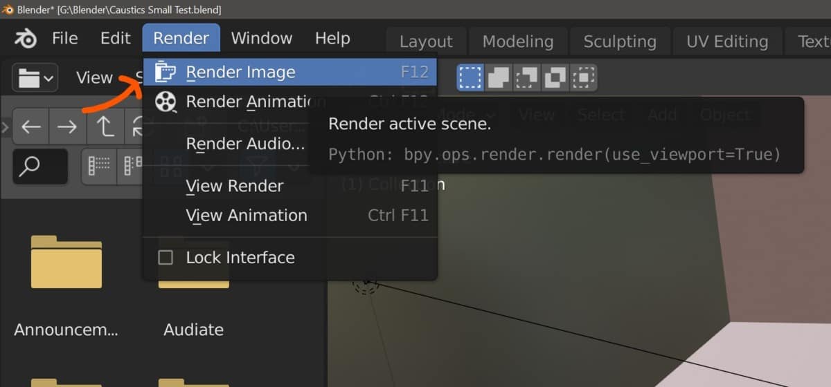 How To Render An Image In Blender? blender base camp