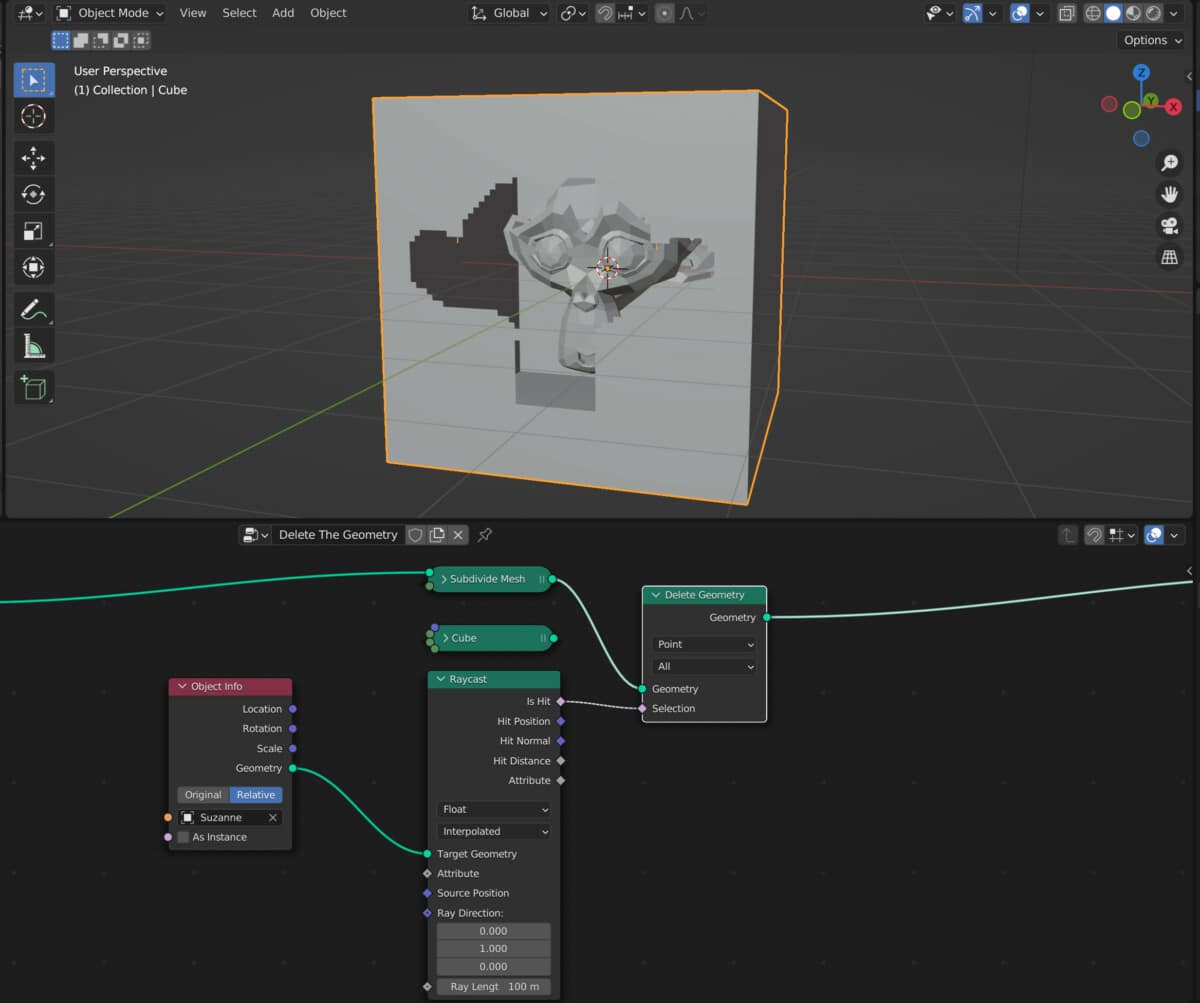 Raycast Node Geometry Nodes Blender Base Camp