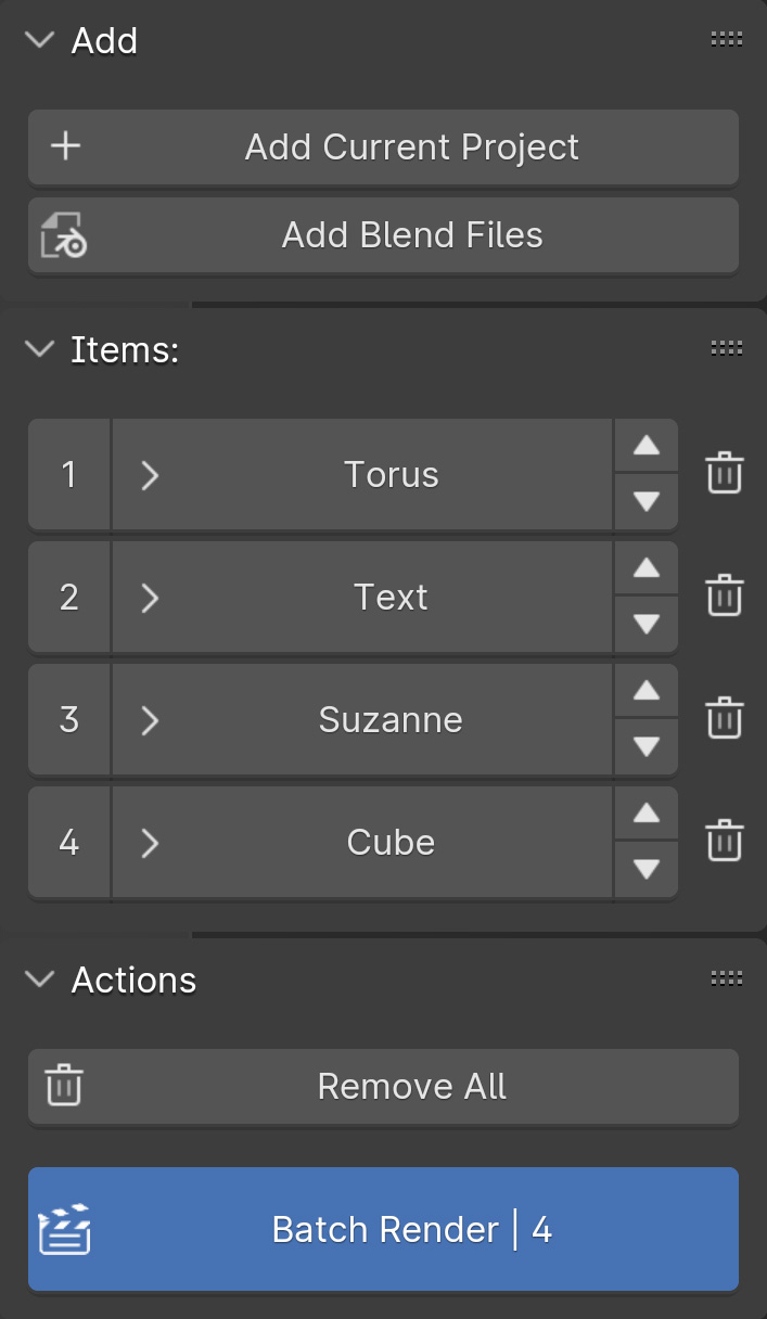 User Guide Blender Queue