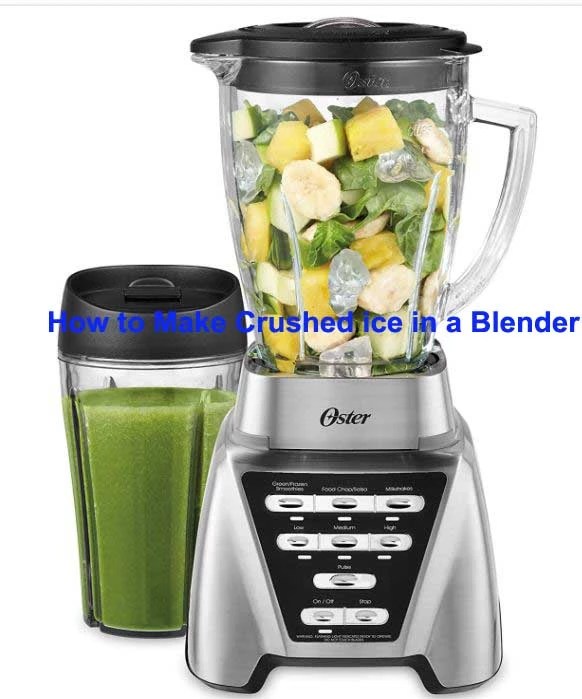 How to Make Dry or Wet Crushed Ice In A Blender At Home
