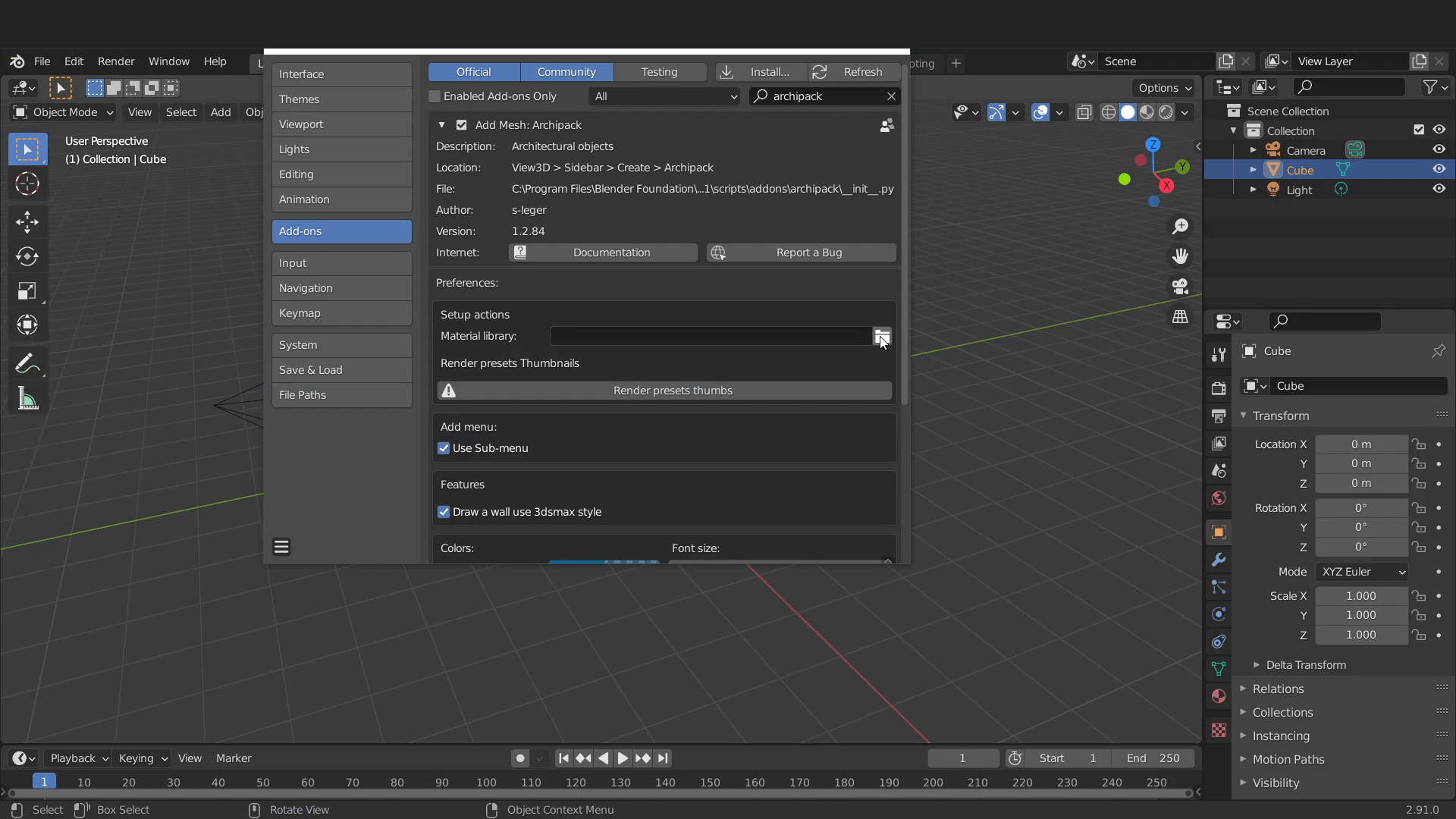 The Archipack addon in Blender Discover Learn Create