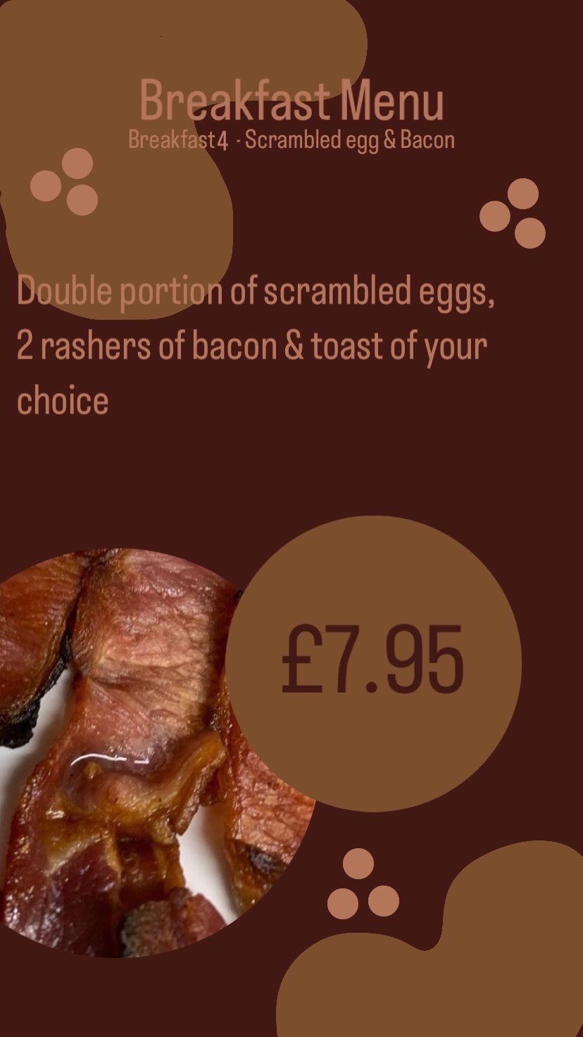 Breakfast Menu » Blends Coffee House