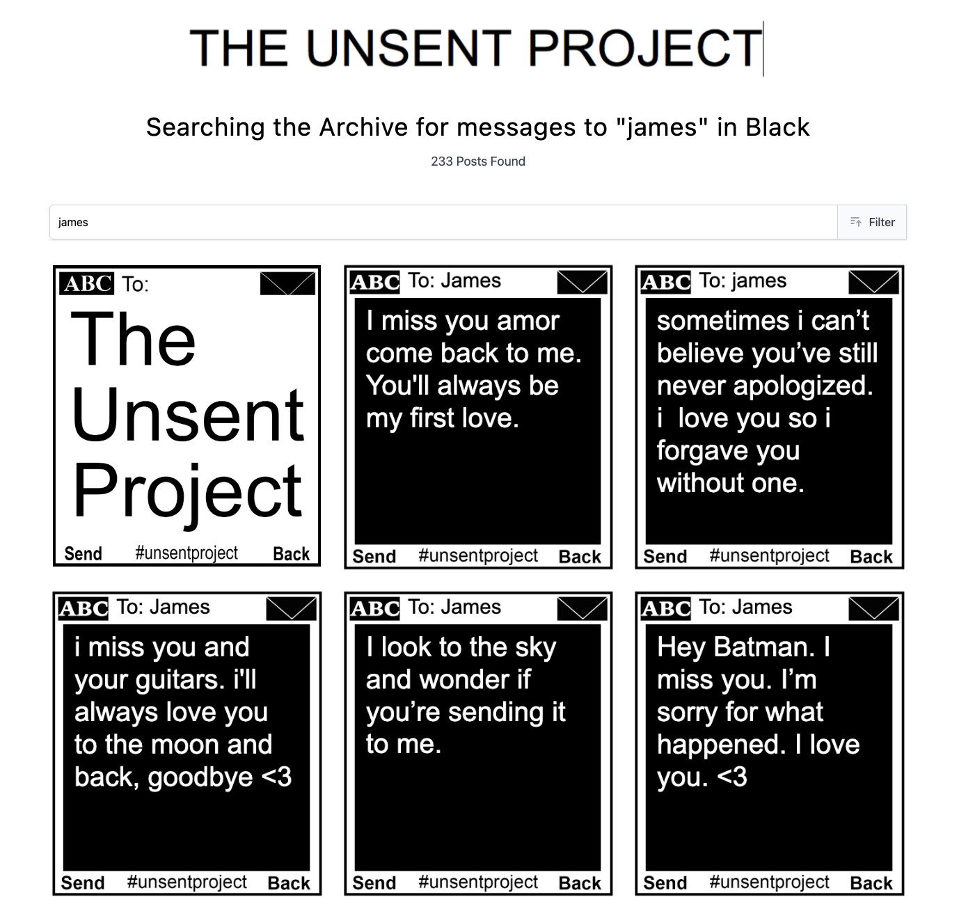 The Unsent Project A Place for Unspoken Words and Colorful Emotions