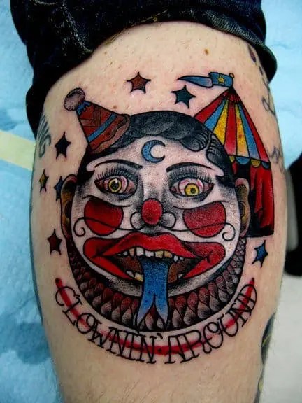 Clown Tattoos - Blendup Tattoo Meanings 576_x_432_webp