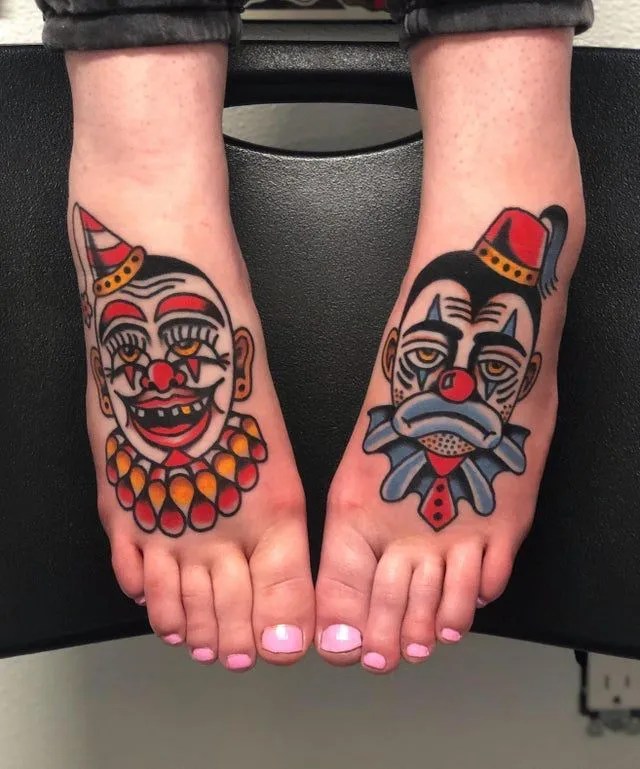 Clown Tattoos - Blendup Tattoo Meanings 769_x_640_webp
