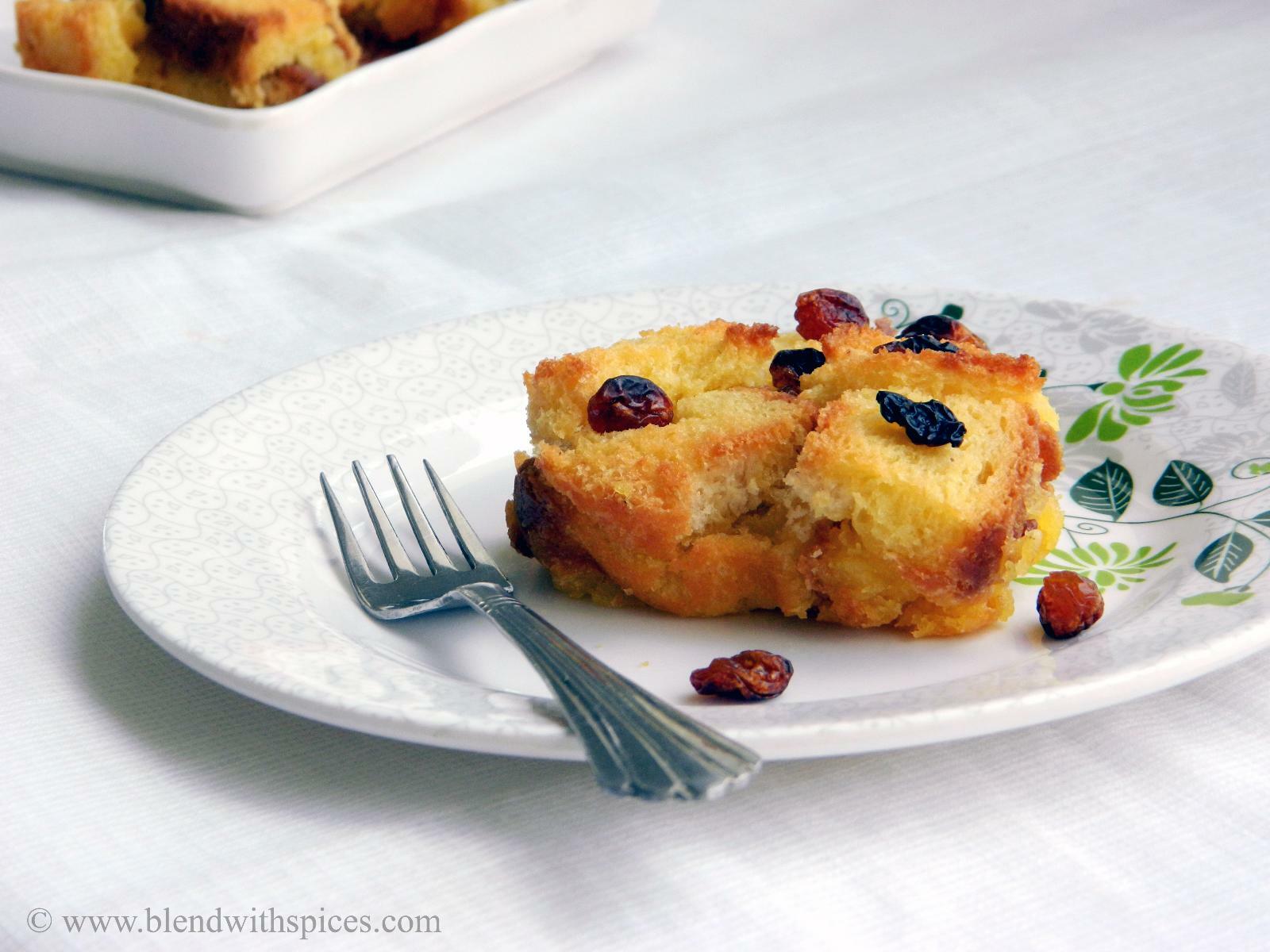 Eggless Bread Custard Pudding Recipe Blend with Spices