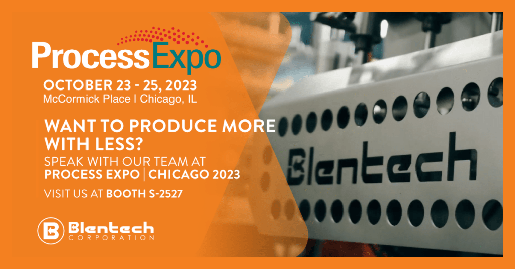 Join us at Process Expo in Chicago next week! Blentech
