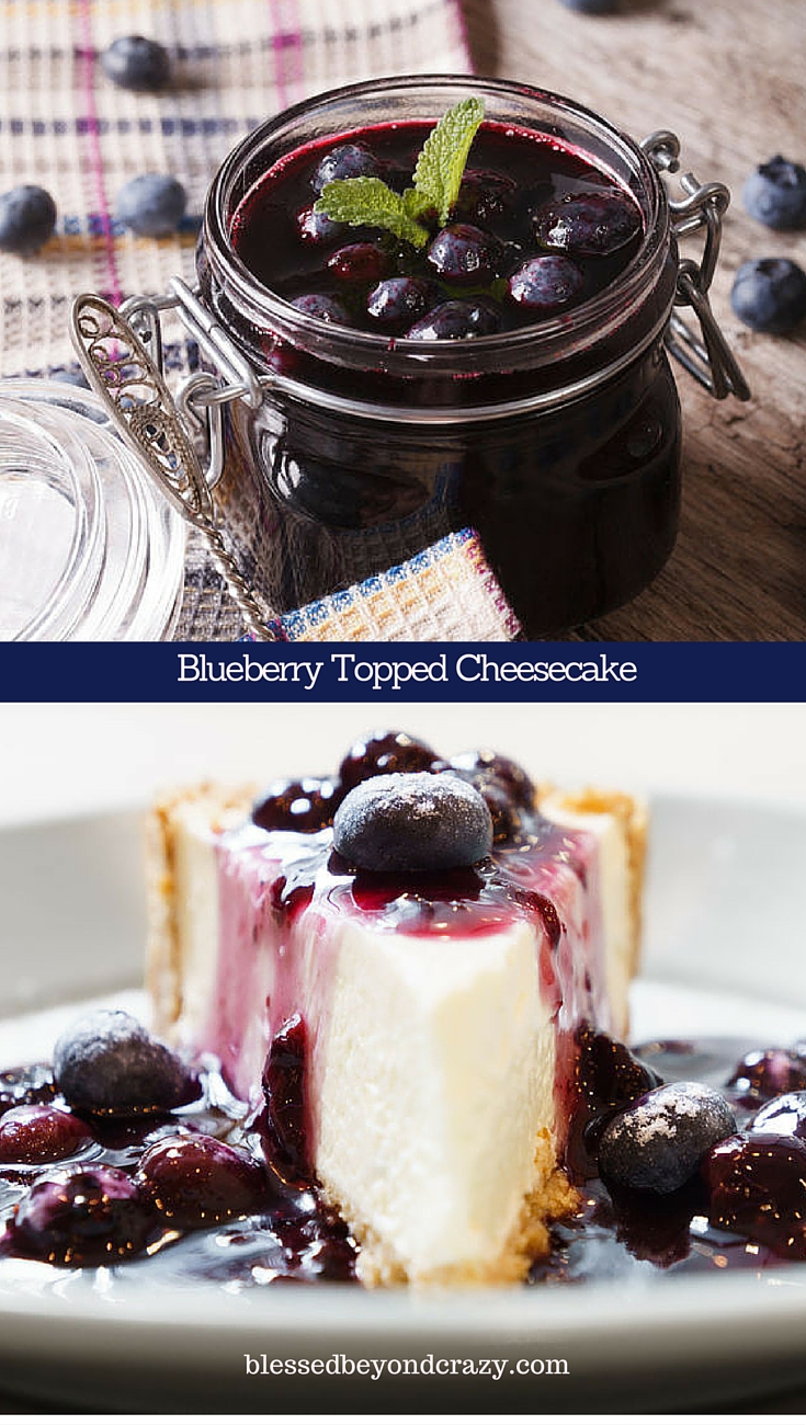 Blueberry Topped Cheesecake Blessed Beyond Crazy