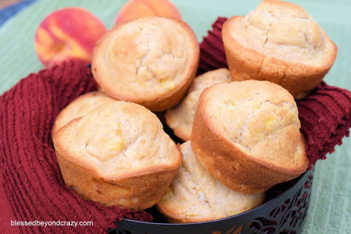 Peachy Peach Muffins Blessed Beyond Crazy