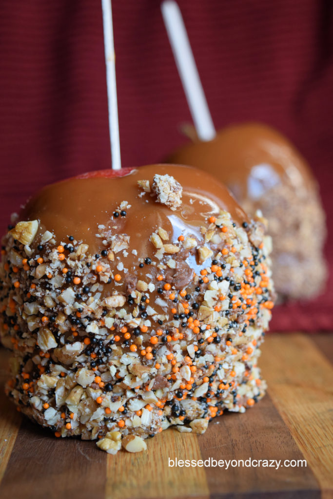 Old Fashioned Double Dipped Caramel Apples Blessed Beyond Crazy