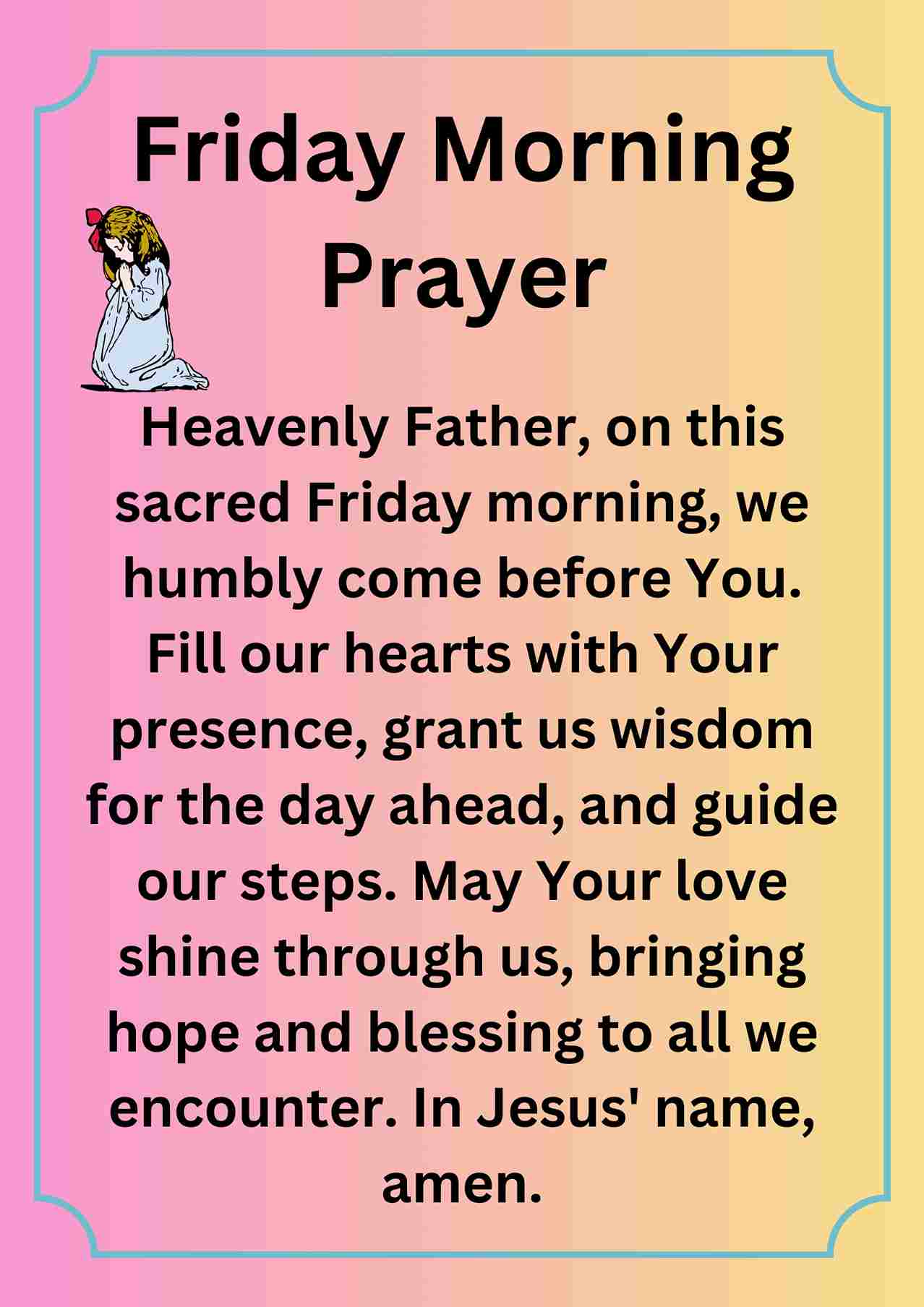 30+ Best Friday Prayer [Morning, Evening, Night] † ️️ Daily Blessings