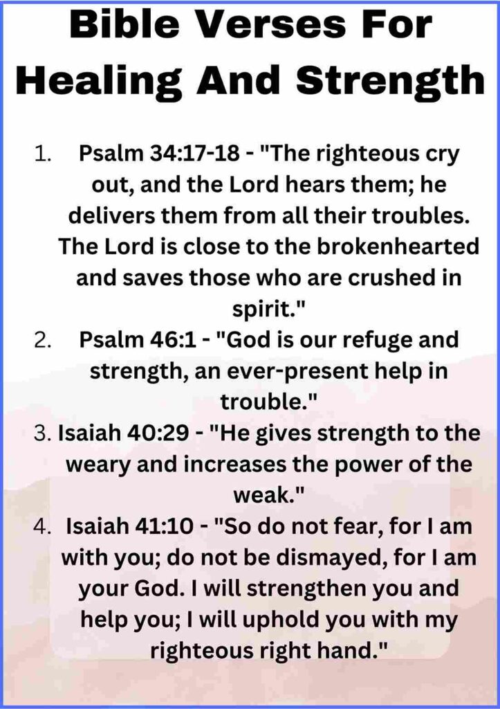 150+ Bible Verses For Healing And Strength † ️️ Daily Blessings Prayer ️