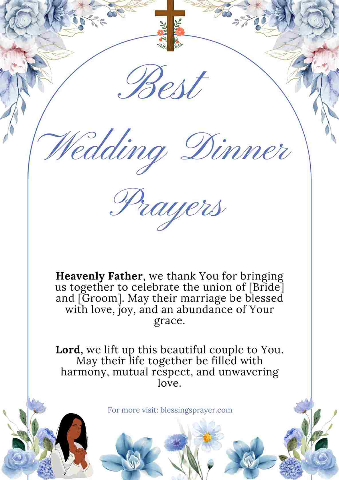 50+ Christian Wedding Dinner Prayers [Reception] † ️️ Daily Blessings