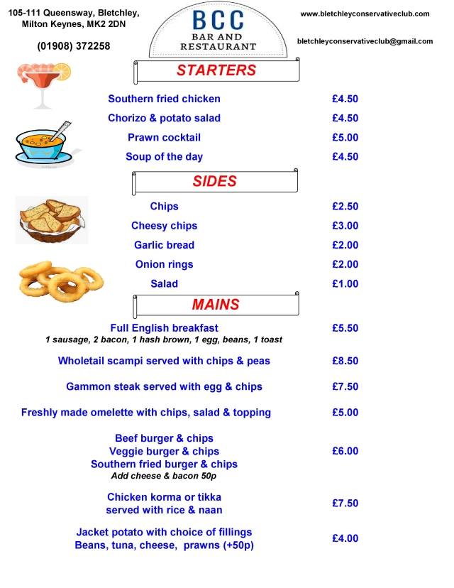 BCC Menus