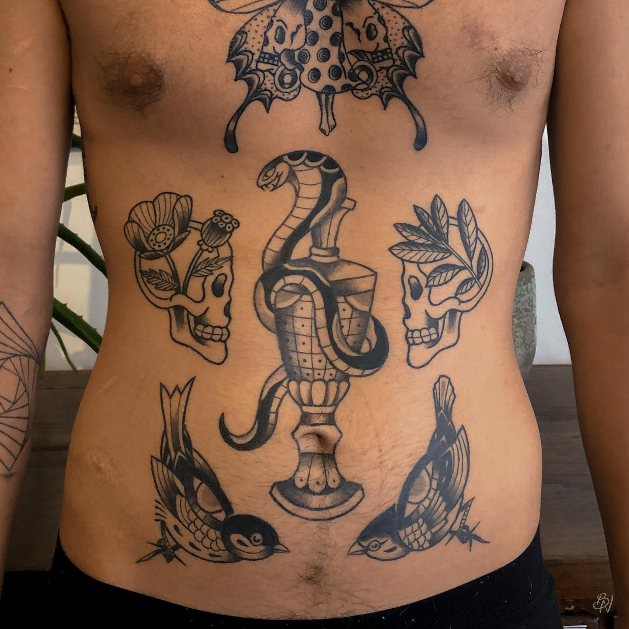 Artists Bleu Noir tattoo
