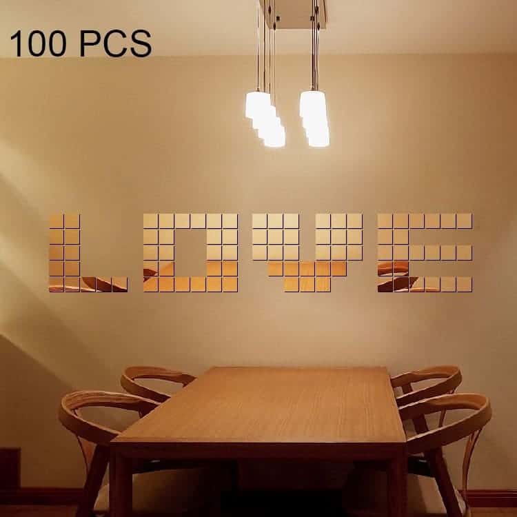 Sunflower Mirror Wall Sticker Bedroom Living Room Wall Stickers BLGT