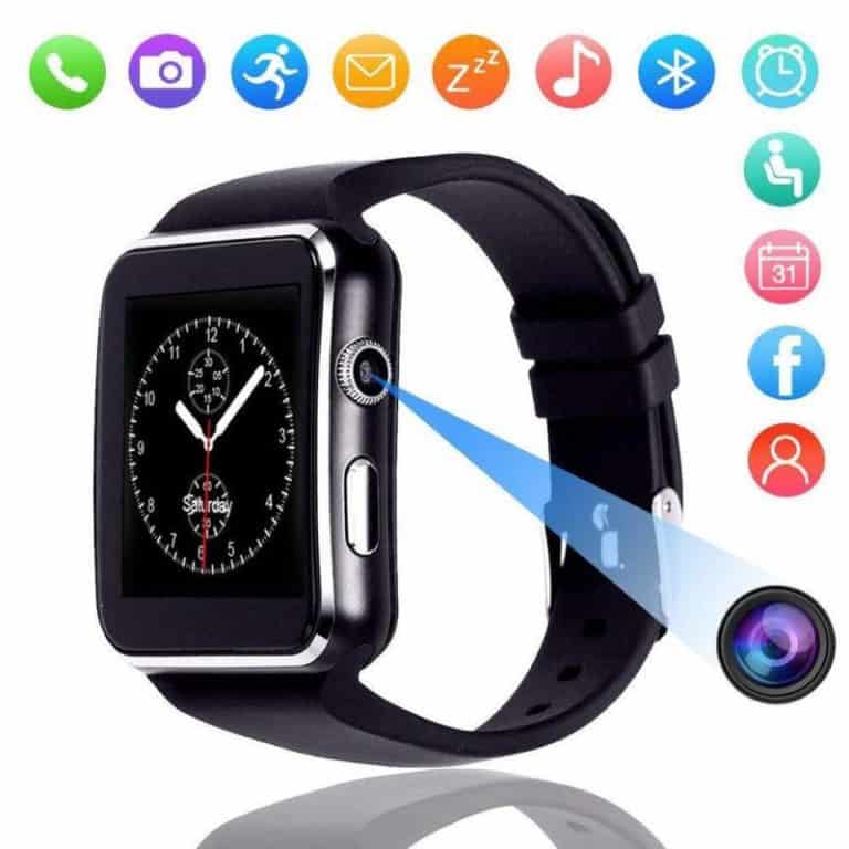 X6 Smart Watch with Camera Touch Screen Support SIM TF Card Bluetooth