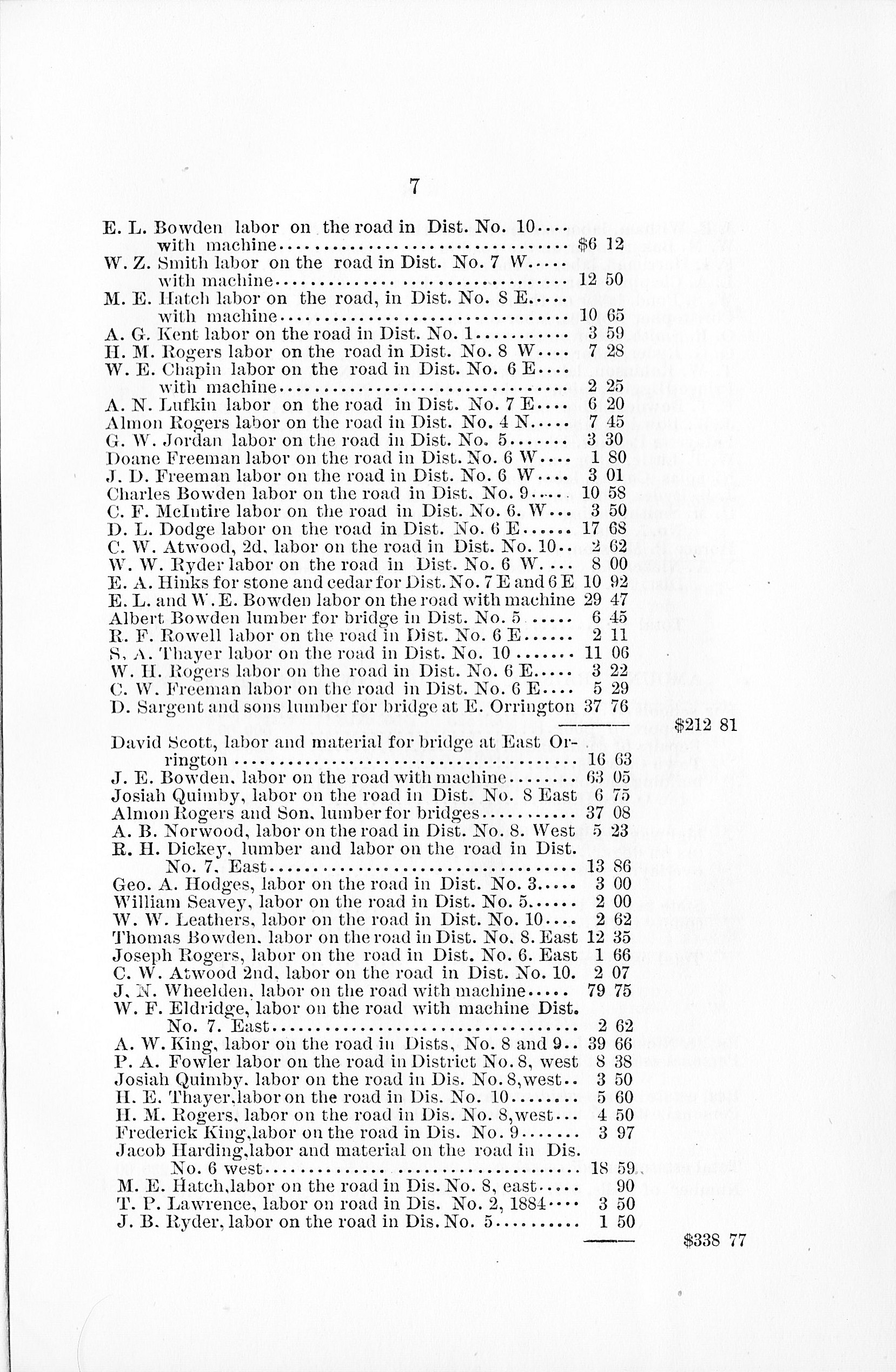 1885 1886 Town of Orrington Annual Report Town Reports of Orrington Maine