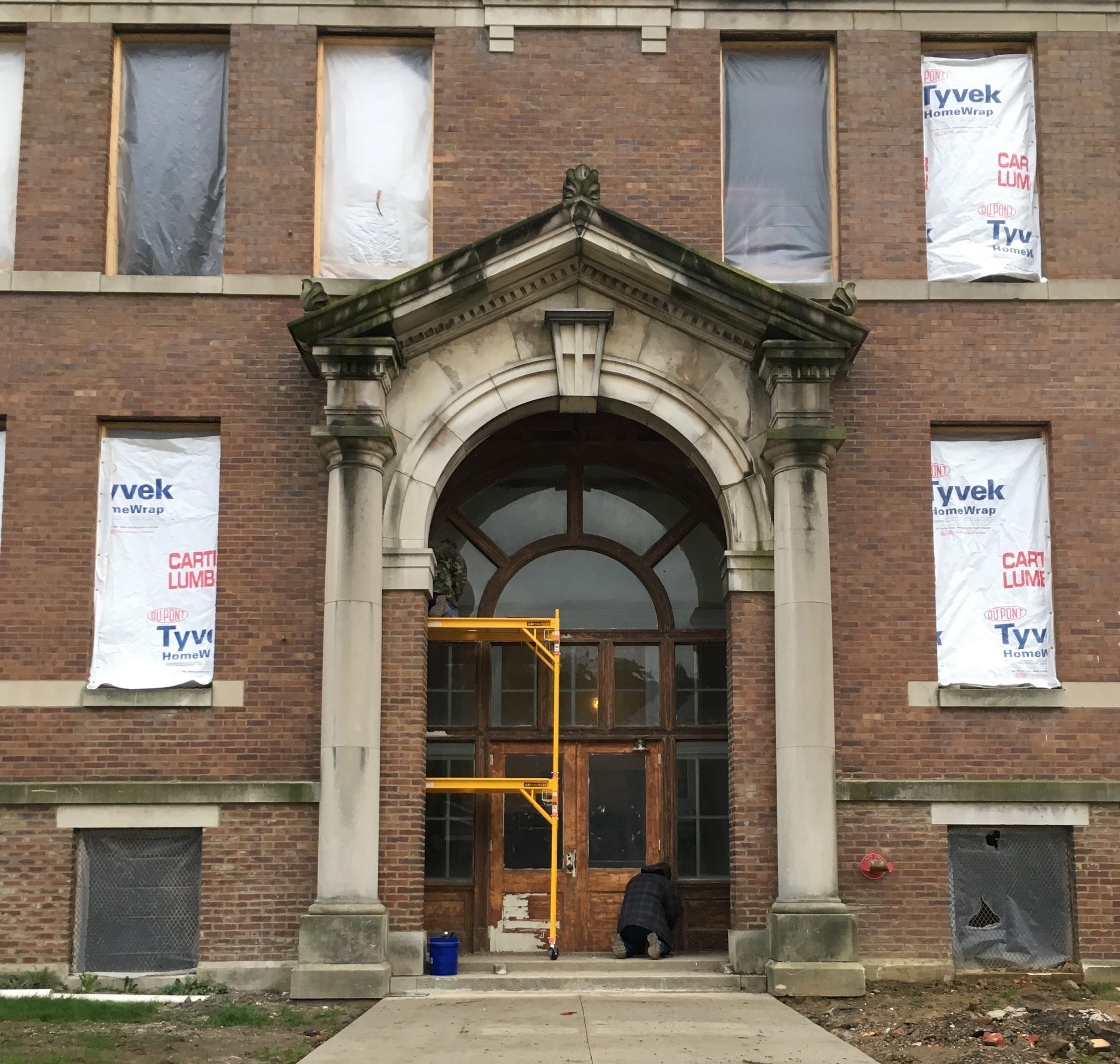 Nelsonville School Commons Window Restoration · Blind Eye Restoration LLC