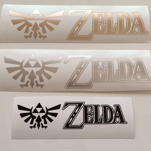 Zelda Sticker Videogame Badge Label Vinyl Bling! Handmade