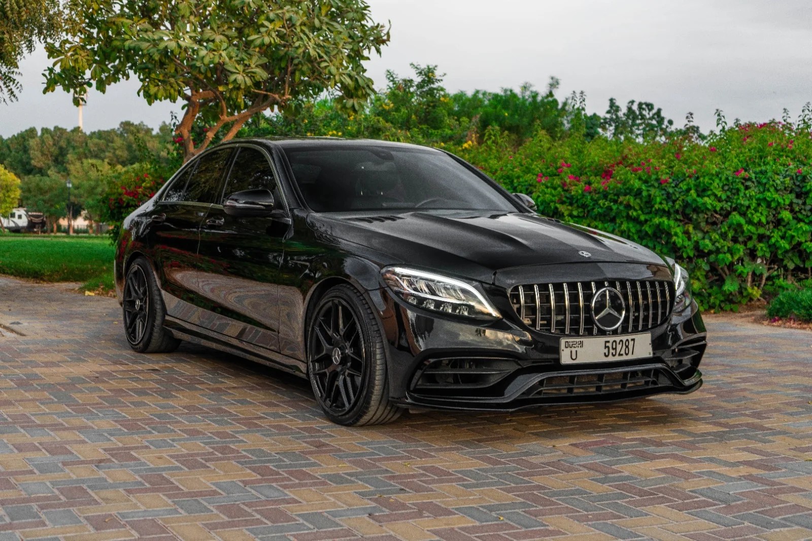 MERCEDES-BENZ C300 WITH C63 BLACK EDITION BODY KIT - 2018 (BLACK