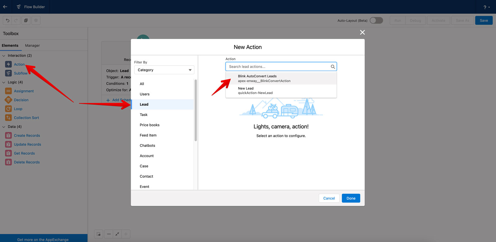 Schedule Auto Convert Leads in Salesforce Blink
