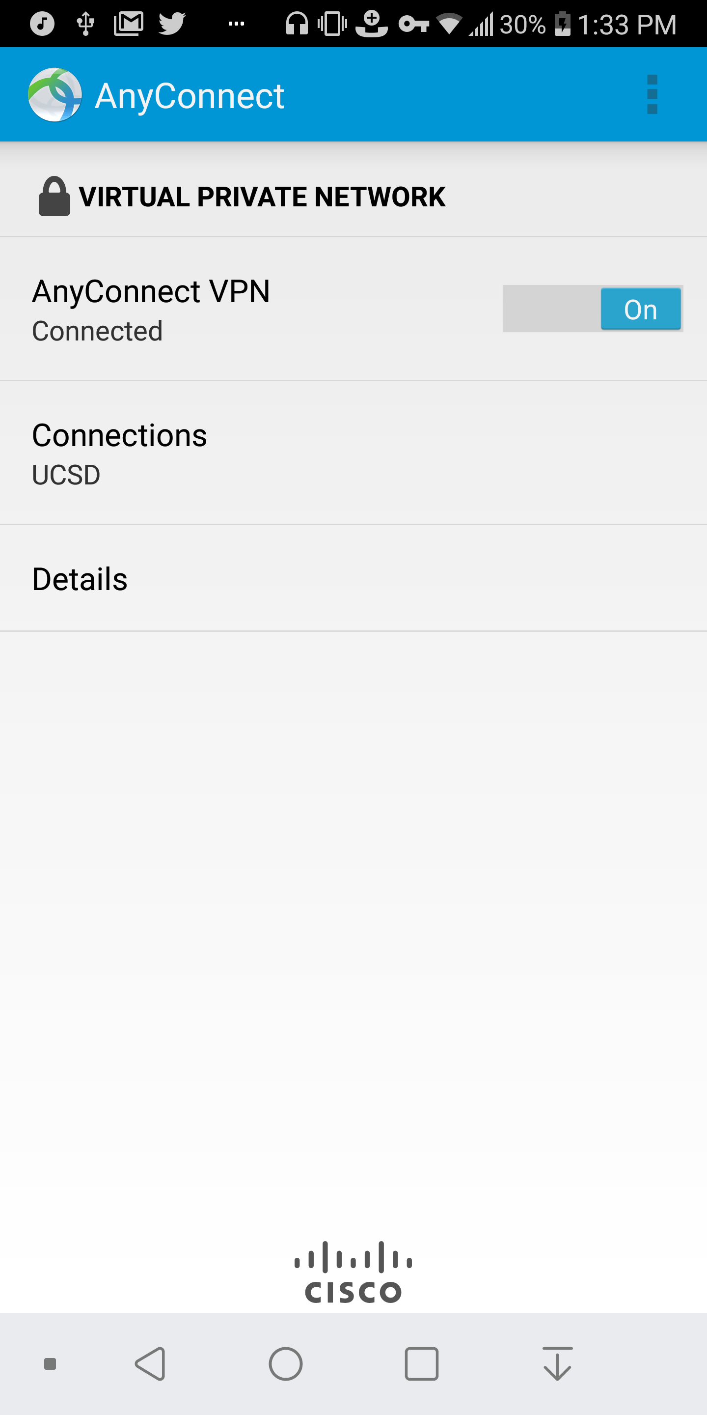 Configuring Android 4.x to Access the UCSD Virtual Private Network (VPN)