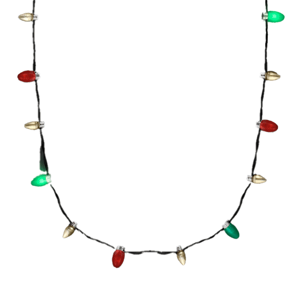 Wearable Christmas Lights Necklace Best Glowing Party Supplies