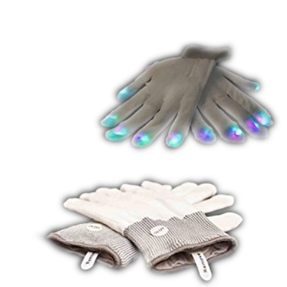 LED Gloves Multicolor LEDs Best Glowing Party Supplies