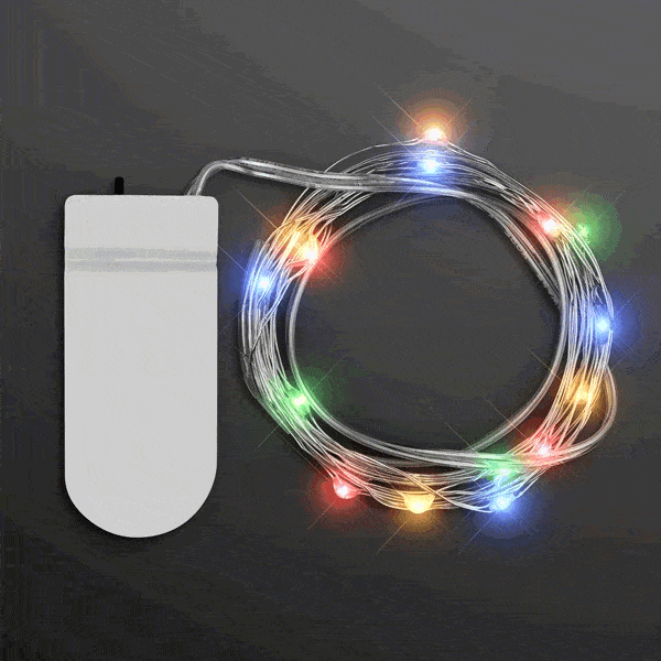LED 80 Inch Wire String Lights Multicolor • Magic Matt's Brilliant Blinkys