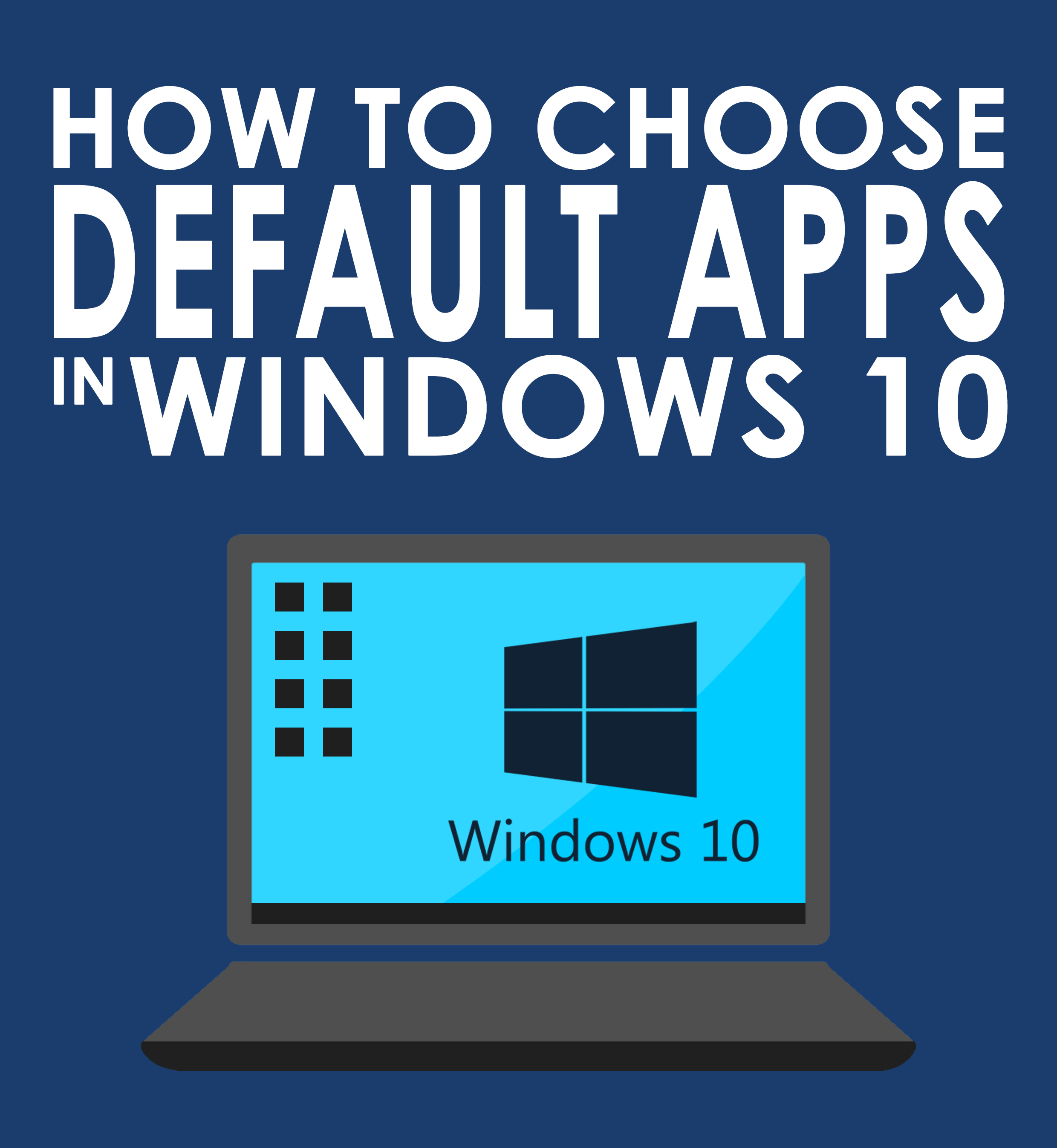 How to Choose Default Apps in Windows 10 Blinking Switch