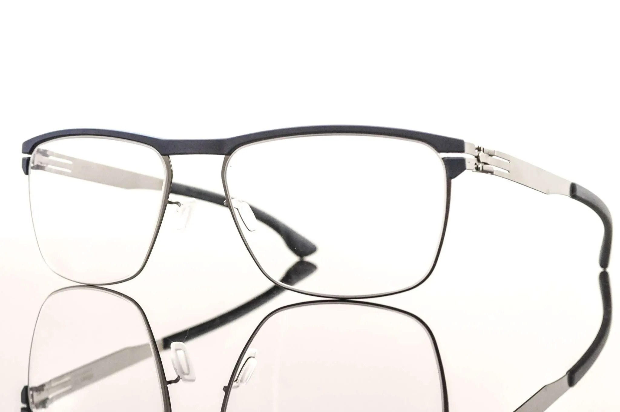 Buy ic! Berlin Eyeglasses Central col. Navy/Pearl Frames Blink Optical