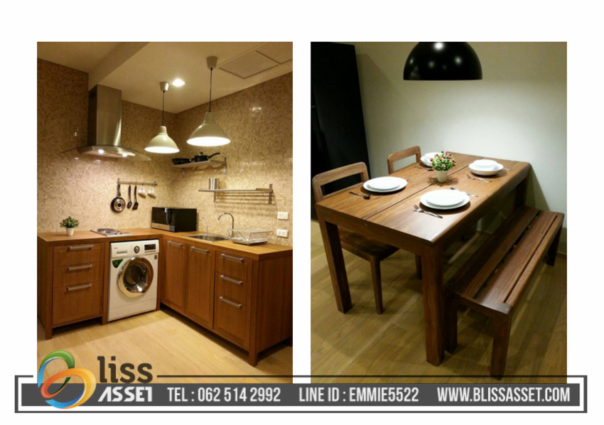 For Rent Noble Reveal Ekamai, 52 Sq.m, 1 bedroom 1 bathroom 25th floor