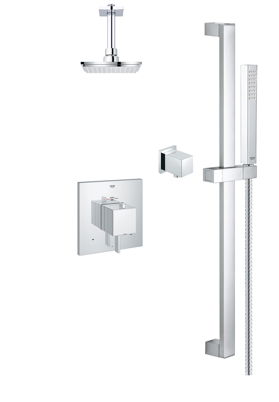 Grohe Modern Square THM Dual Function Shower Kit 118050