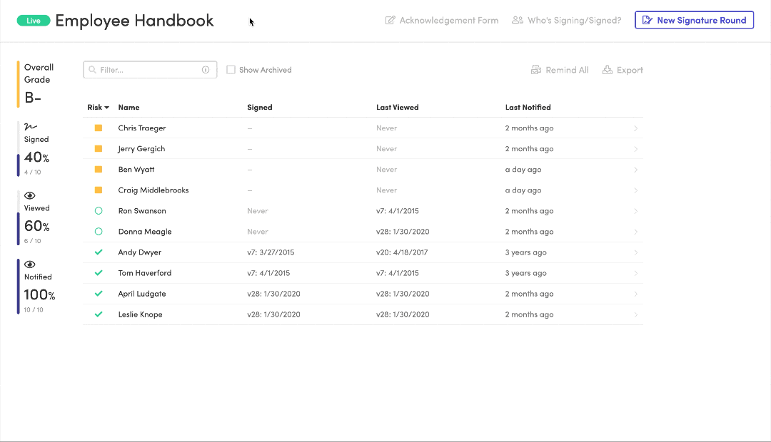 How to Add a Signature Page to Your Employee Handbook Blissbook Blog