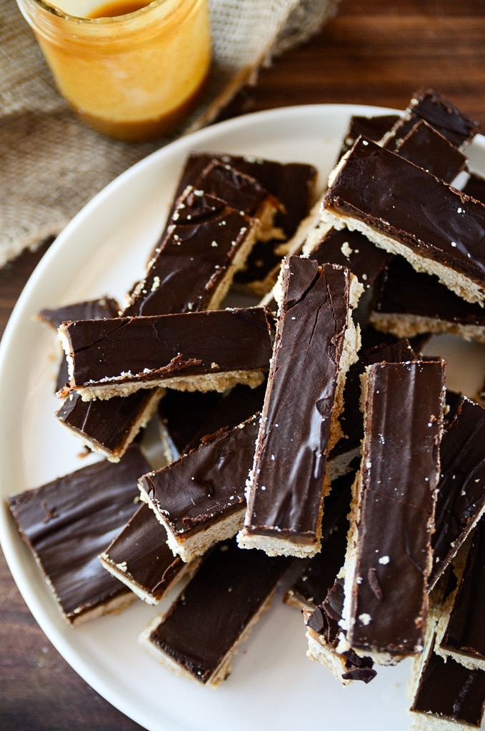 Homemade Twix Bars Vegan, GlutenFree Blissful Basil Healthy