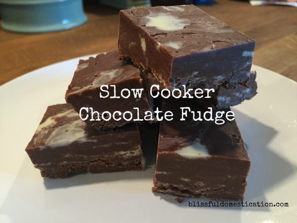 Slow Cooker Chocolate Fudge Blissful Domestication