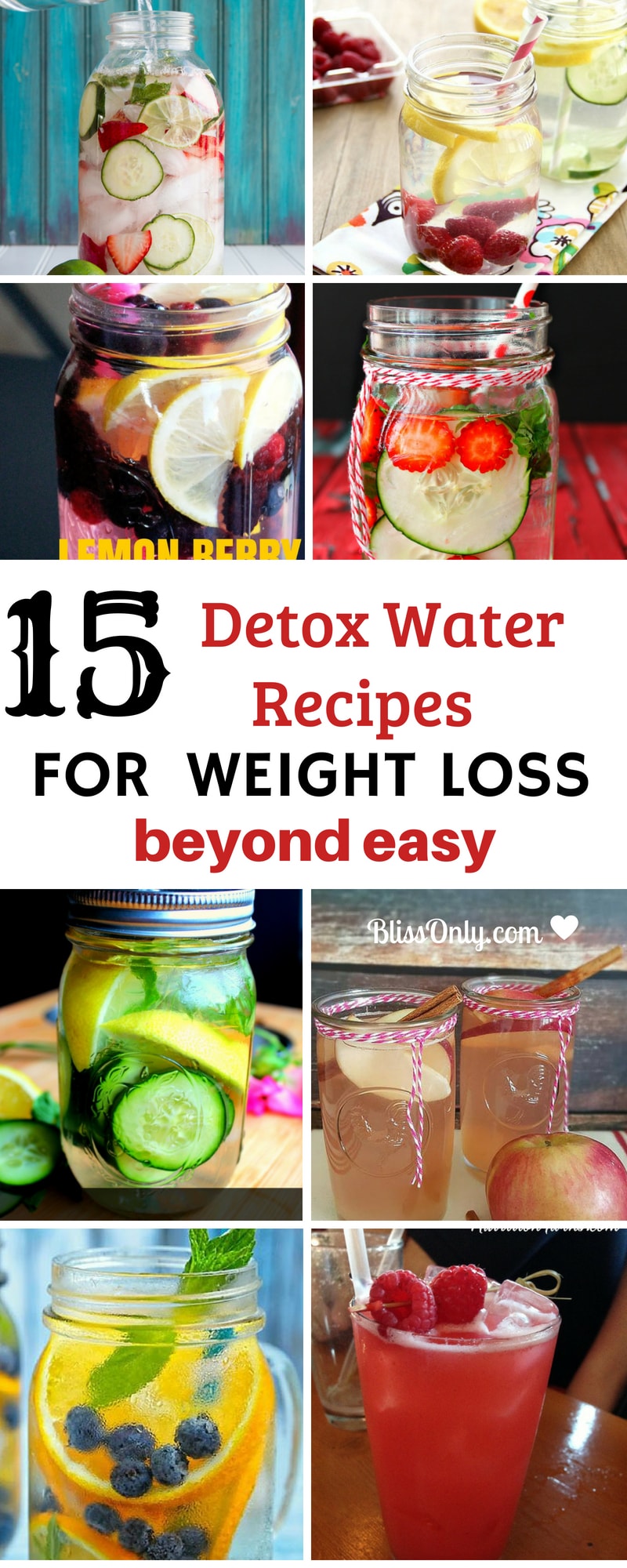 15 Detox Water Recipes For Rapid Weight Loss (beyond easy) BlissOnly